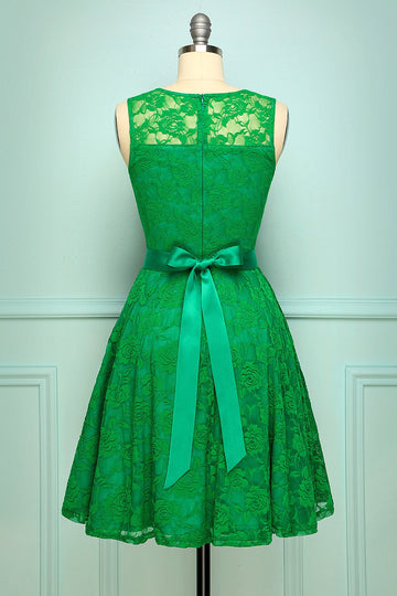 Vestido de renda verde